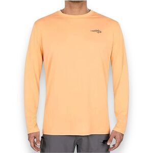 REEL LIFE Sun Defender Long Sleeve Tee in Apricot Size Small NEW